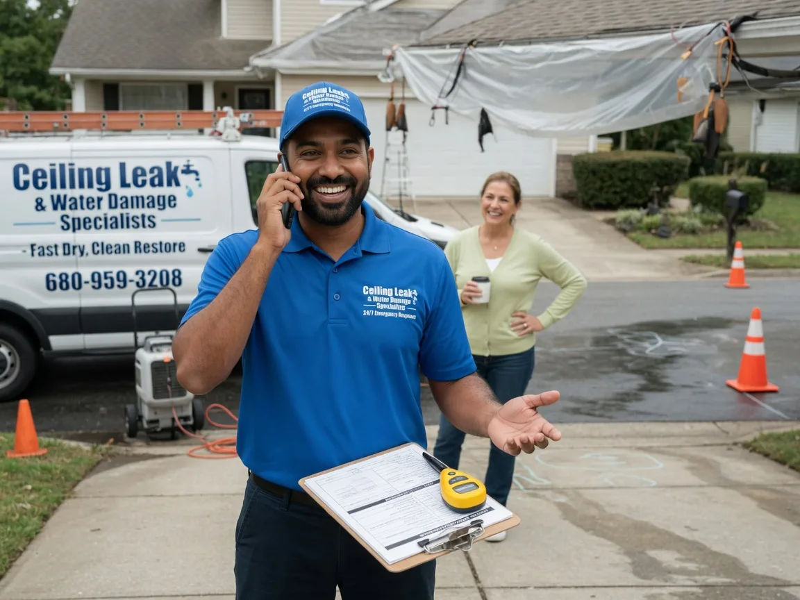 Ceiling Leak Cleanup Glen Elder, KS FAQs